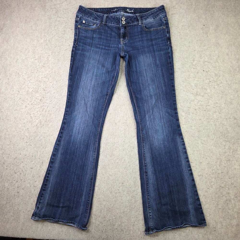 American Eagle Artist Stretch Jeans Womens 10 Reg Blue Dark Wash Denim